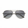Gunmetal Aviator Sunglasses